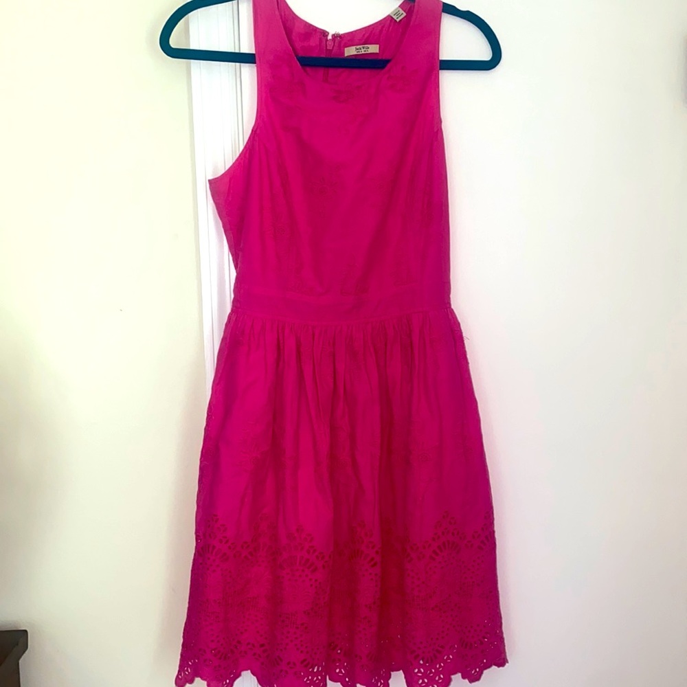 Jack Wills 100%Cotton Hot Pink Summer Dress